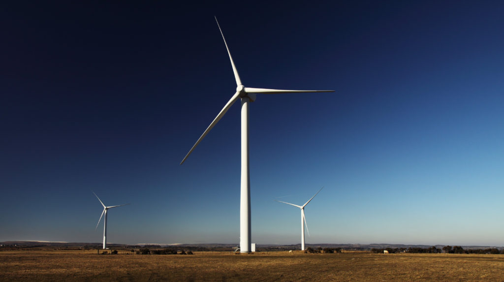 Windmills showing sustainable innovation