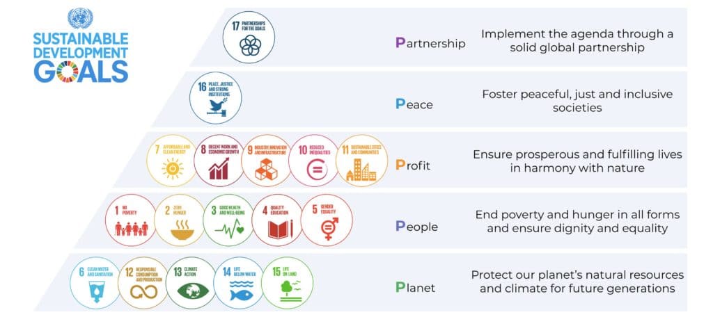 Sustainable development goals and the 5 P's