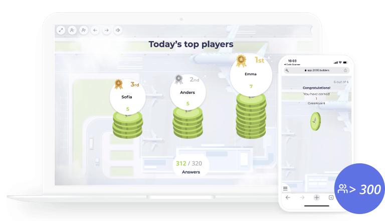 Sustainability game leaderboard